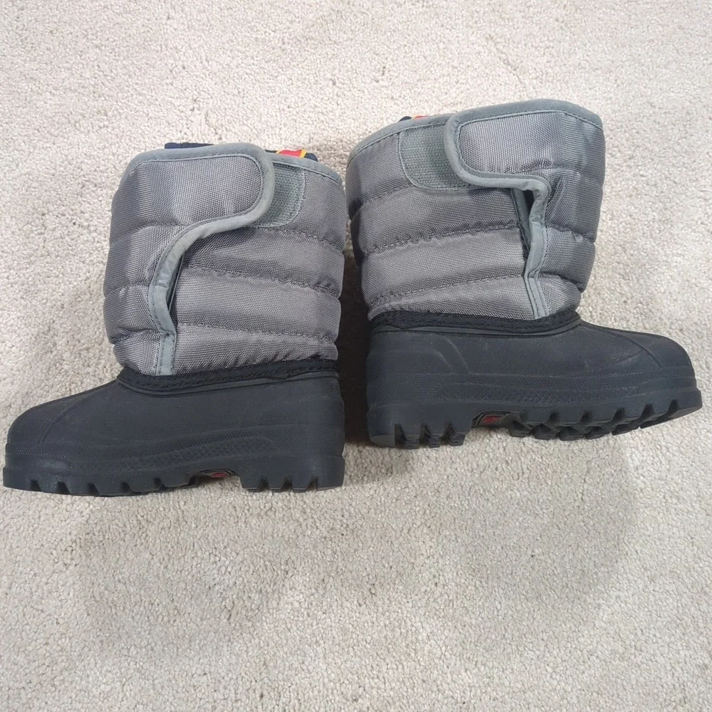 Polo Ralph Lauren Vancouver EZ Snow Boots Toddler Unisex Size 5 Waterproof Gray